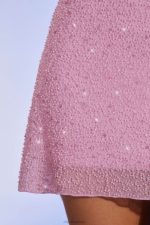 bern işlemeli evaze mini etek Oh Polly kadınlar 8046V859 etekler pembe - Görsel 5