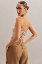 centaine kare boyun korse üst Oh Polly kadınlar 8046V609 Toplamak taş - Görsel 10