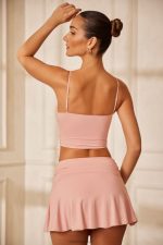 cuore dantelli mikro mini şort Oh Polly kadınlar 8046V780 etekler pembe - Görsel 2