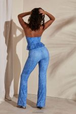 itsaso detaylı flare pantolon Oh Polly kadınlar 8046V827 dipler taslak - Görsel 2