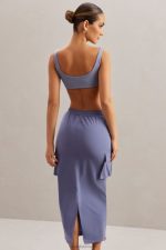 kirra kargo maxi etek Oh Polly kadınlar 8046V774 etekler Donanma - Görsel 2