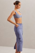 kirra kargo maxi etek Oh Polly kadınlar 8046V774 etekler Donanma - Görsel 3
