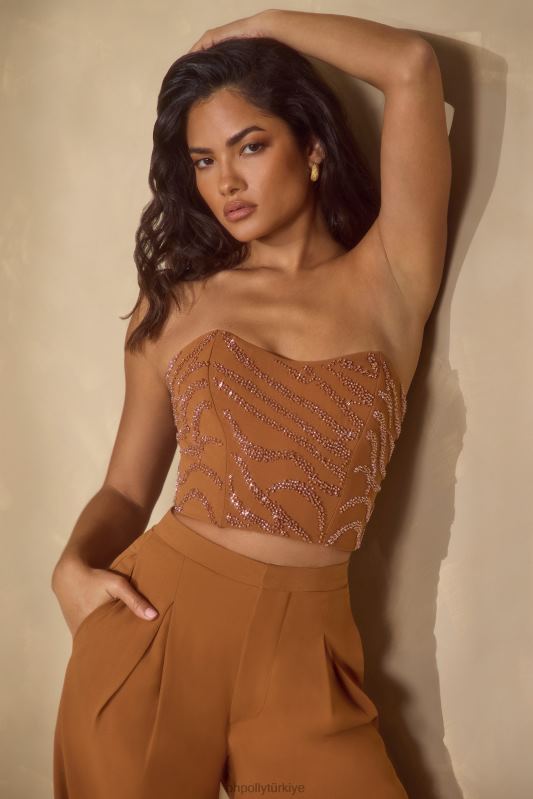 mina_islemeli_bandeau_korse_ust_oh_polly_kadinlar_8046v602_toplamak_karamel.jpg mina işlemeli bandeau korse üst Oh Polly kadınlar 8046V602 Toplamak karamel - Görsel 1