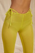 palm springs minyon süslemeli file pantolon Oh Polly kadınlar 8046V852 dipler kireç - Görsel 4