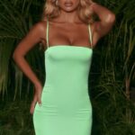 şafaktan önce geri saten bodycon mini elbise Oh Polly kadınlar 8046V525 elbiseler nane