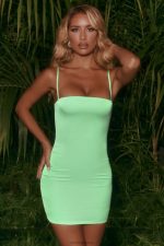 şafaktan önce geri saten bodycon mini elbise Oh Polly kadınlar 8046V525 elbiseler nane